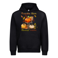 Black pumpkin kisses harvest wishes Urban Hoodie - BundleAndBundleShop