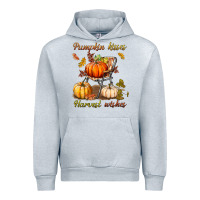 Heather Grey pumpkin kisses harvest wishes Urban Hoodie - BundleAndBundleShop