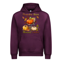 Mauve Wine pumpkin kisses harvest wishes Urban Hoodie - BundleAndBundleShop