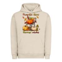 Pigment French Oak pumpkin kisses harvest wishes Urban Hoodie - BundleAndBundleShop