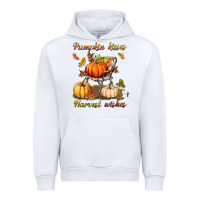 White pumpkin kisses harvest wishes Urban Hoodie - BundleAndBundleShop