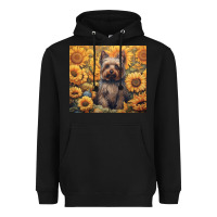 Black yorkshire terrier Heavyweight Hoodie - Unal Design