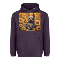 Plum yorkshire terrier Heavyweight Hoodie - Unal Design