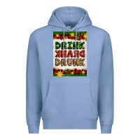 Colony Blue Christmas Drink Drank Drunk Premium Hoodie - Artiststas