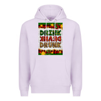 Lilac Christmas Drink Drank Drunk Premium Hoodie - Artiststas