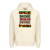Sandshell Christmas Drink Drank Drunk Premium Hoodie - Artiststas