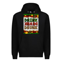 Black Christmas Drink Drank Drunk Premium Hoodie - Artiststas