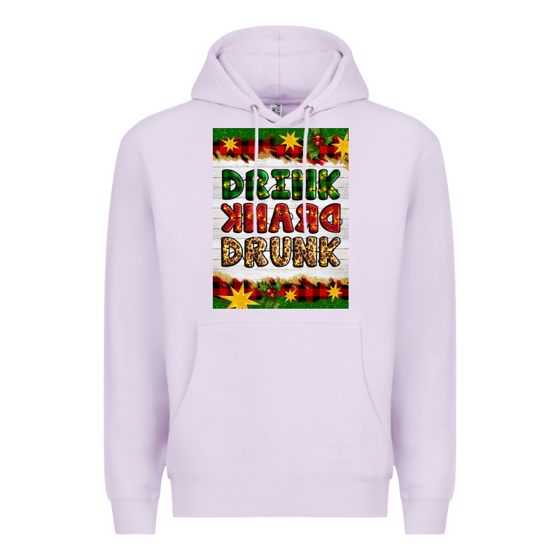 Christmas Drink Drank Drunk Premium Hoodie by Artiststas | Teevron