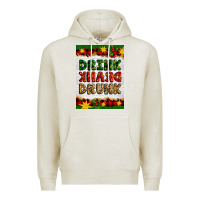 Oatmeal Heather Christmas Drink Drank Drunk Premium Hoodie - Artiststas