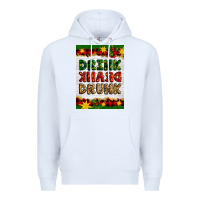 White Christmas Drink Drank Drunk Premium Hoodie - Artiststas