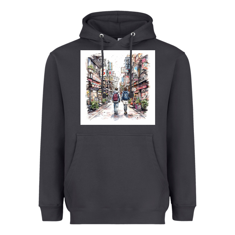 Japan Street Heavyweight Hoodie by Unal Design | Teevron