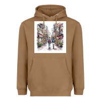 Toasted Coconut Japan Street Heavyweight Hoodie - Unal Design