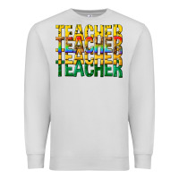 Dove Grey teacher teacher teacher Premium Sweatshirt - texasbilliewilder