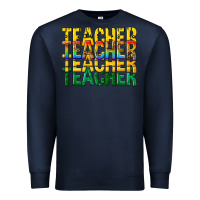 Navy teacher teacher teacher Premium Sweatshirt - texasbilliewilder