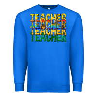 True Royal teacher teacher teacher Premium Sweatshirt - texasbilliewilder
