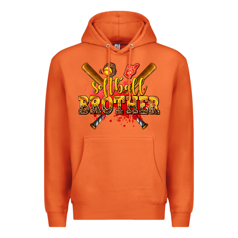 Softball Brother Premium Hoodie by AdoDesignShop | Teevron