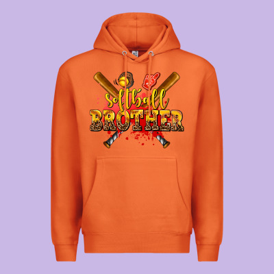 Softball Brother Premium Hoodie Designed By Adodesignshop