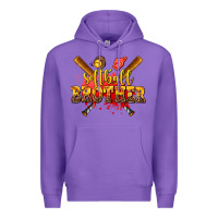 Purple softball brother Premium Hoodie - AdoDesignShop