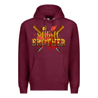 Burgundy softball brother Premium Hoodie - AdoDesignShop