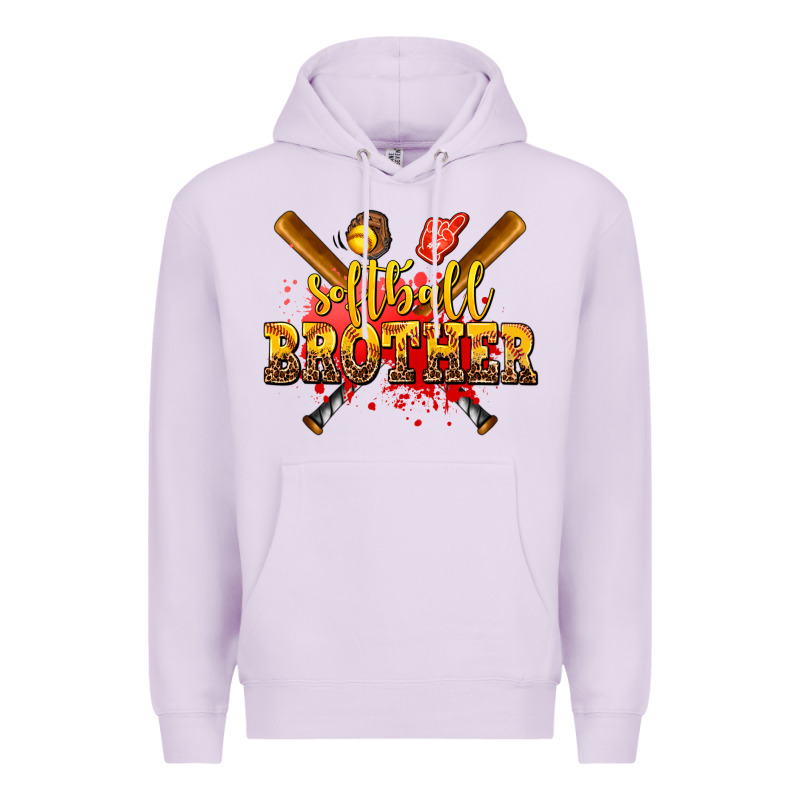 Softball Brother Premium Hoodie by AdoDesignShop | Teevron
