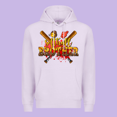 Softball Brother Premium Hoodie Designed By Adodesignshop