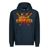 Navy softball brother Premium Hoodie - AdoDesignShop