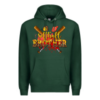 Sports Green softball brother Premium Hoodie - AdoDesignShop