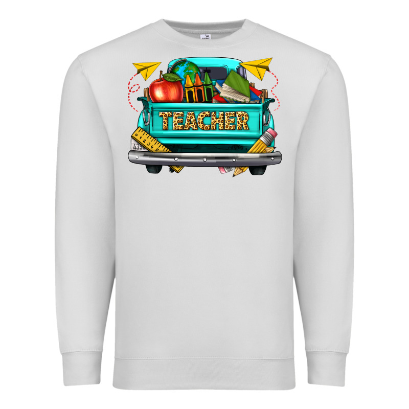 Teacher Truck Premium Sweatshirt by texasbilliewilder | Teevron