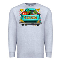 Heather Grey teacher truck Premium Sweatshirt - texasbilliewilder