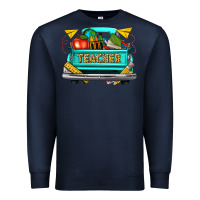 Navy teacher truck Premium Sweatshirt - texasbilliewilder