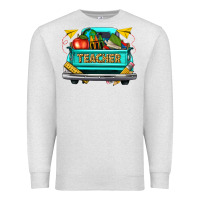 Oatmeal Heather teacher truck Premium Sweatshirt - texasbilliewilder