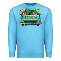 Ocean Blue teacher truck Premium Sweatshirt - texasbilliewilder