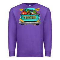 Purple teacher truck Premium Sweatshirt - texasbilliewilder