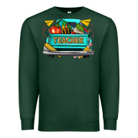 Sports Green teacher truck Premium Sweatshirt - texasbilliewilder