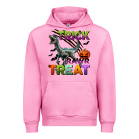 Fuchsia Pink trick rawr treat Urban Hoodie - BundleAndBundleShop