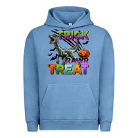 Pigment Pebble Blue trick rawr treat Urban Hoodie - BundleAndBundleShop