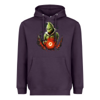 Plum Grinch Heavyweight Hoodie - Unal Design