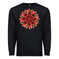 Black valentine's day sunflower Premium Sweatshirt - RanaPortraitStore