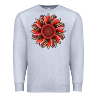 Heather Grey valentine's day sunflower Premium Sweatshirt - RanaPortraitStore