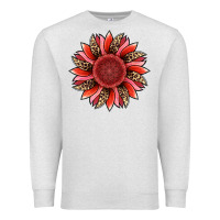 Oatmeal Heather valentine's day sunflower Premium Sweatshirt - RanaPortraitStore
