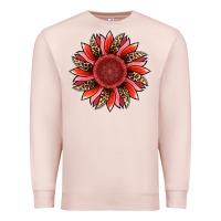 Pale Pink valentine's day sunflower Premium Sweatshirt - RanaPortraitStore
