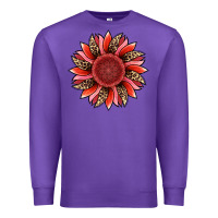 Purple valentine's day sunflower Premium Sweatshirt - RanaPortraitStore