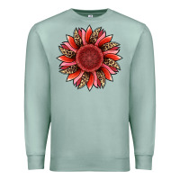 Seafoam valentine's day sunflower Premium Sweatshirt - RanaPortraitStore