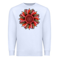White valentine's day sunflower Premium Sweatshirt - RanaPortraitStore