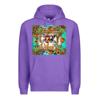 Purple cozy vibes tumbler Premium Hoodie - BundleAndBundleShop