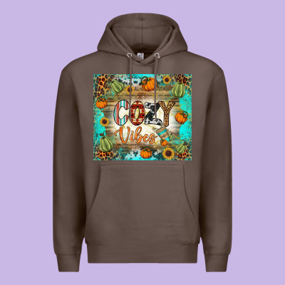 Cozy Vibes Tumbler Premium Hoodie Designed By Bundleandbundleshop