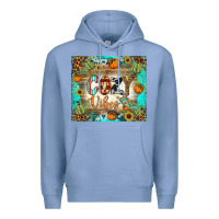 Colony Blue cozy vibes tumbler Premium Hoodie - BundleAndBundleShop