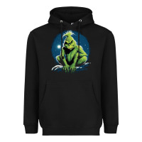 Black Grinch Heavyweight Hoodie - Unal Design
