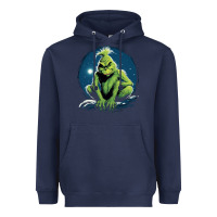 Navy Grinch Heavyweight Hoodie - Unal Design