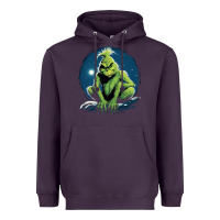 Plum Grinch Heavyweight Hoodie - Unal Design